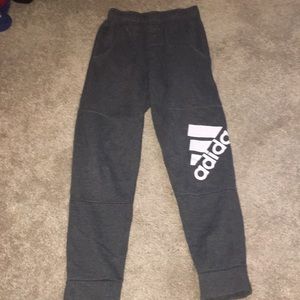 Gray adidas sweat pants